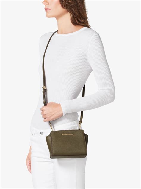 michael kors selma mini black silver|Michael Kors selma mini crossbody.